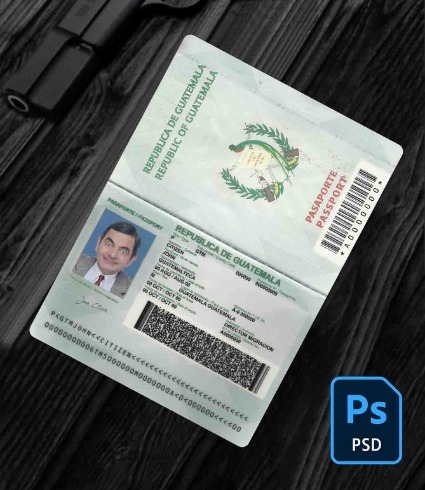 Guatemala passport PSD
